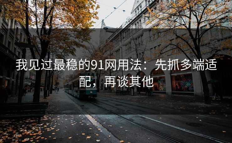 我见过最稳的91网用法：先抓多端适配，再谈其他